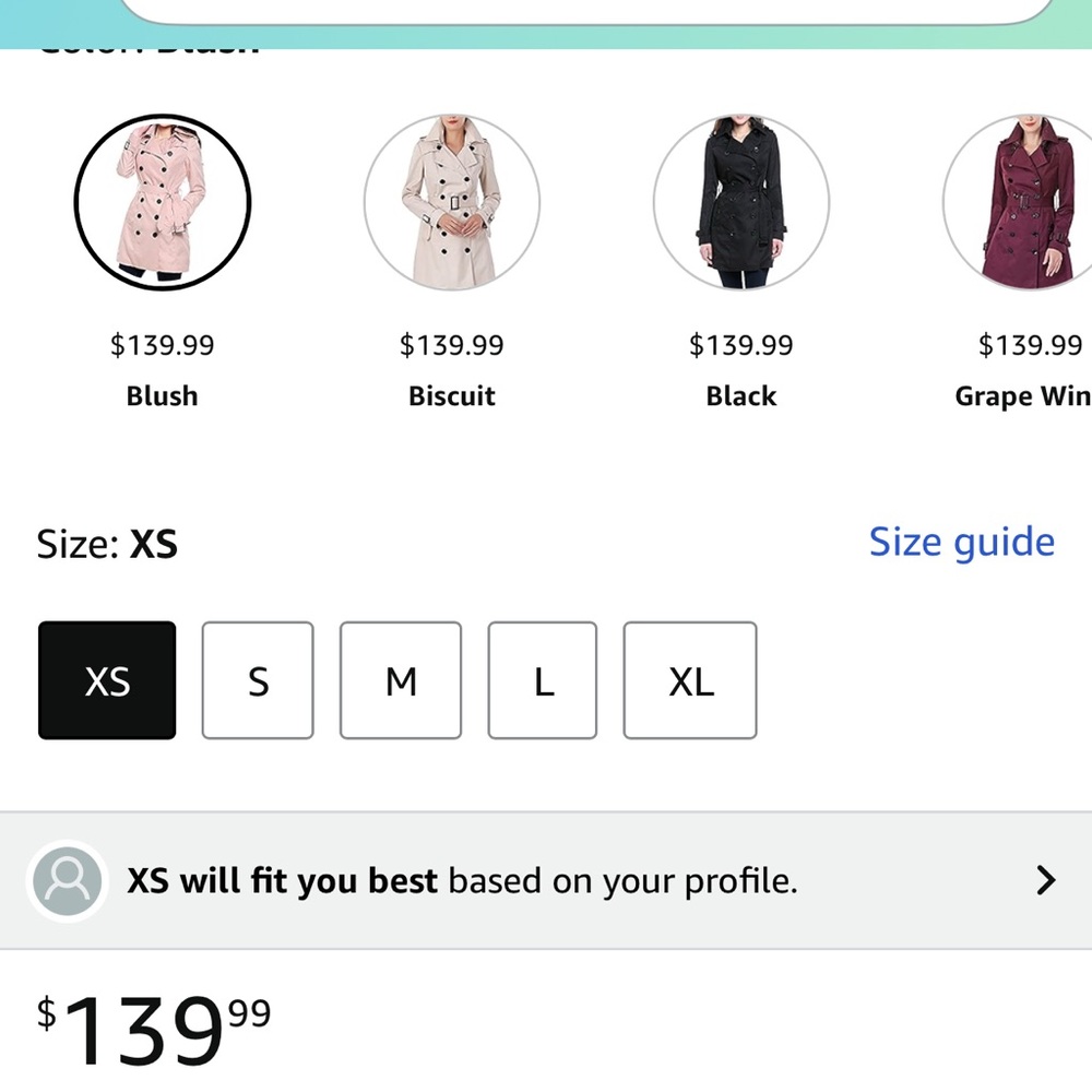 Women's Waterproof Pink Trench Coat XS - Picture 4 of 4